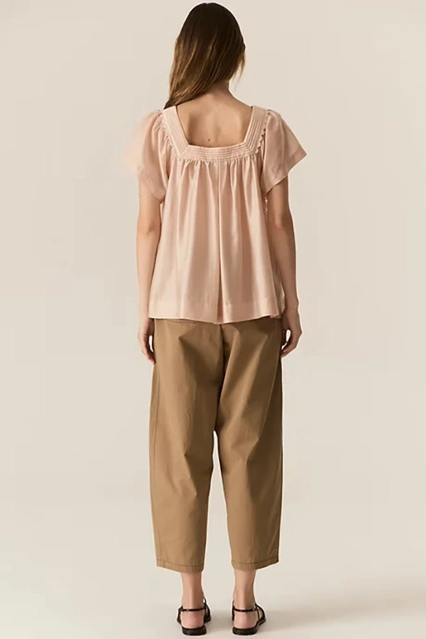 Elea Smocked Top - Pink