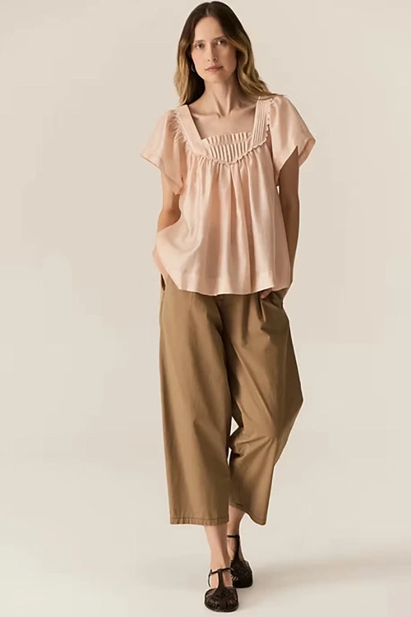 Elea Smocked Top - Pink