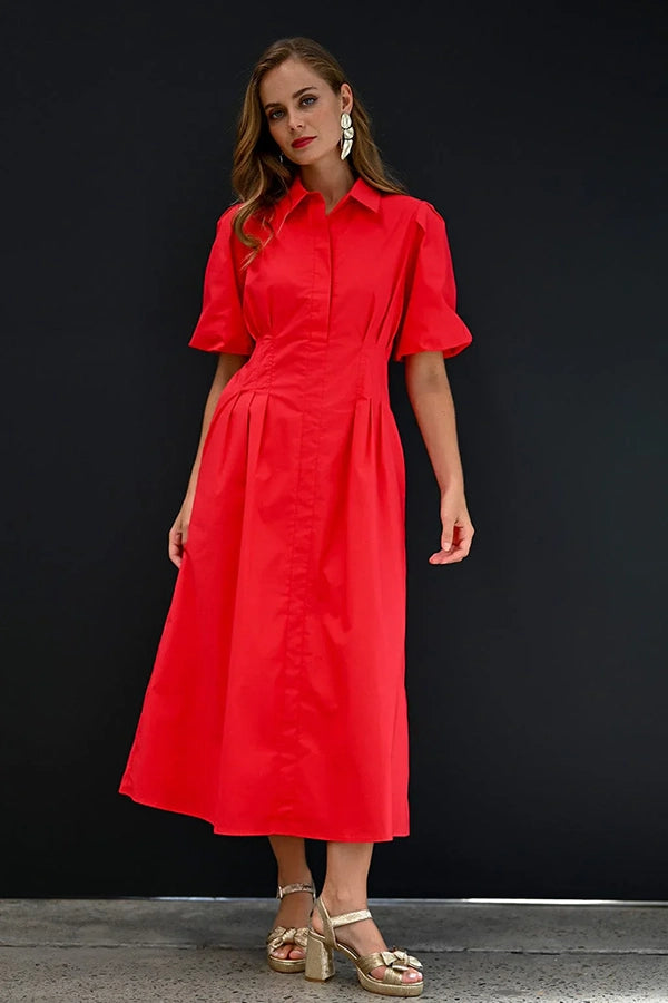 Axel Maxi Dress - Red