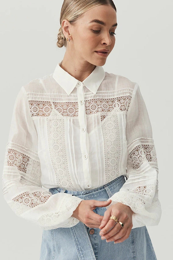 Layla Blouse - Ivory