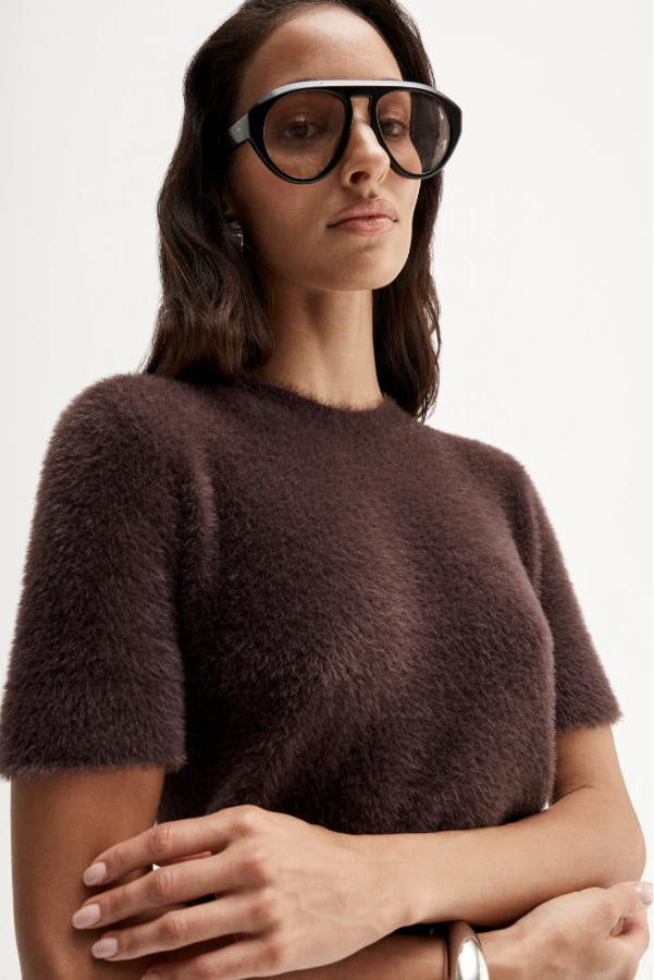 Mochi Knit Tee - Shiraz