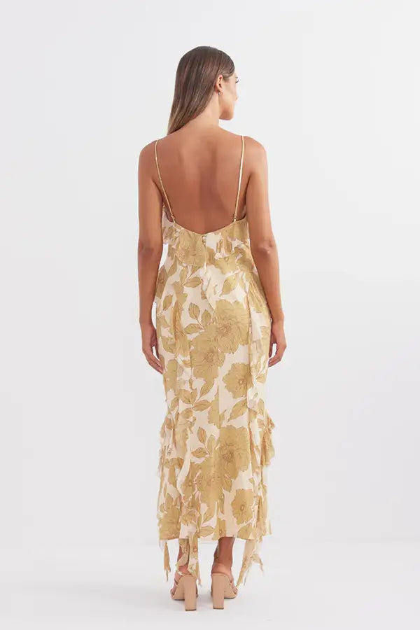 Darling Cascade Midi Dress