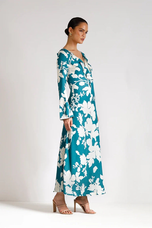 Legacy Ruffle Maxi - Teal