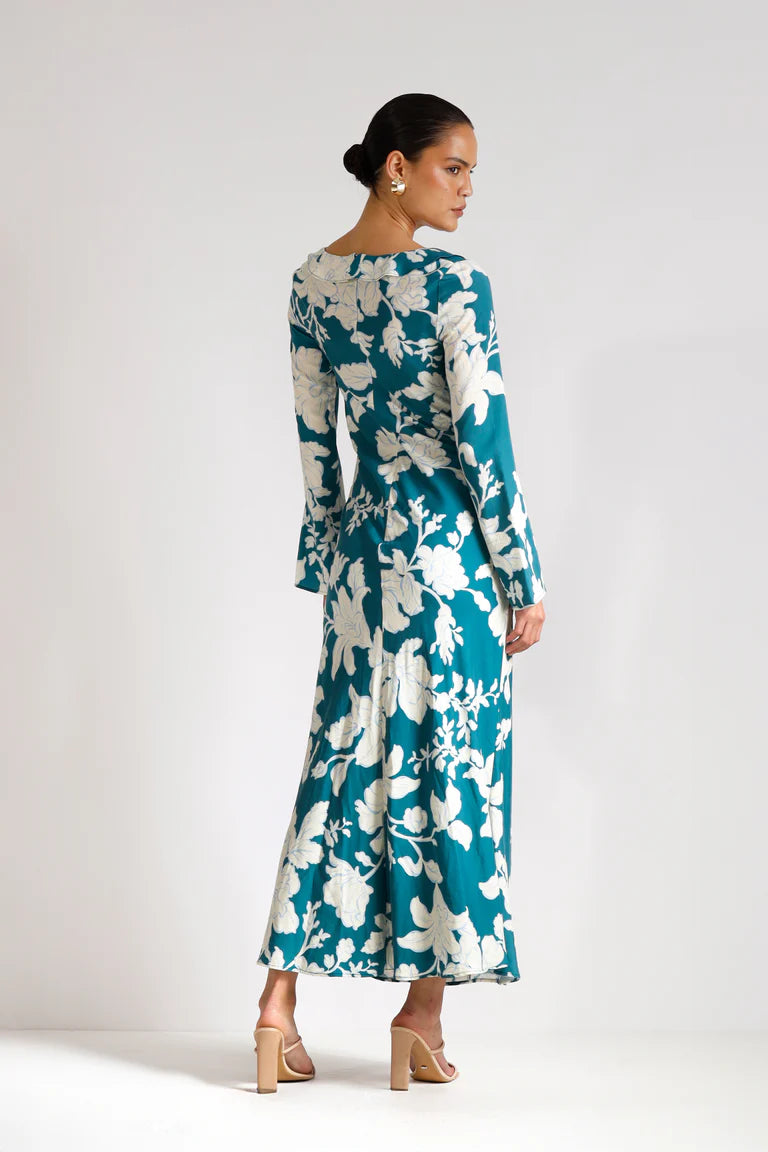 Legacy Ruffle Maxi - Teal