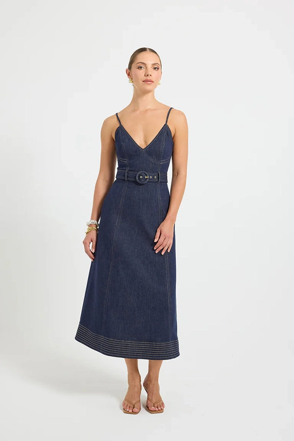 Indie Flared Midi Dress
