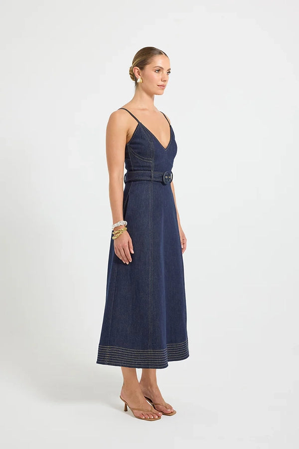 Indie Flared Midi Dress