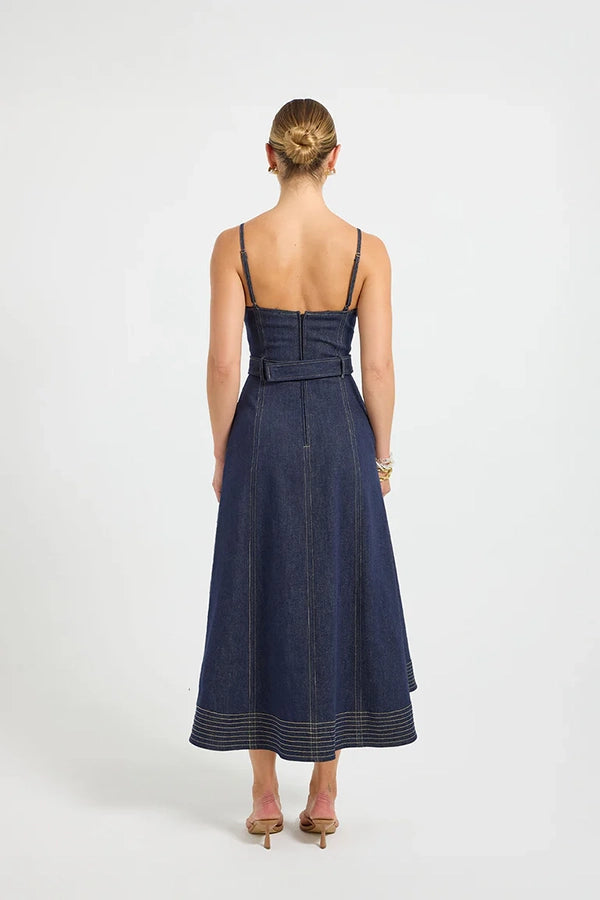 Indie Flared Midi Dress
