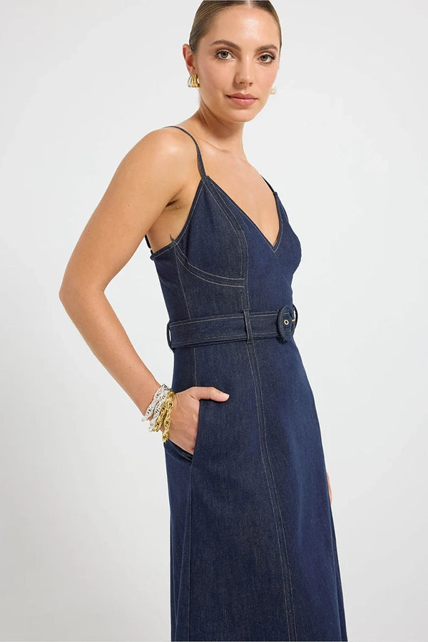 Indie Flared Midi Dress