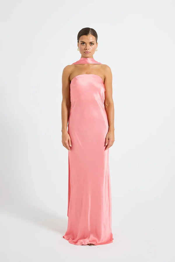 Quinn Strapless Maxi - Blush