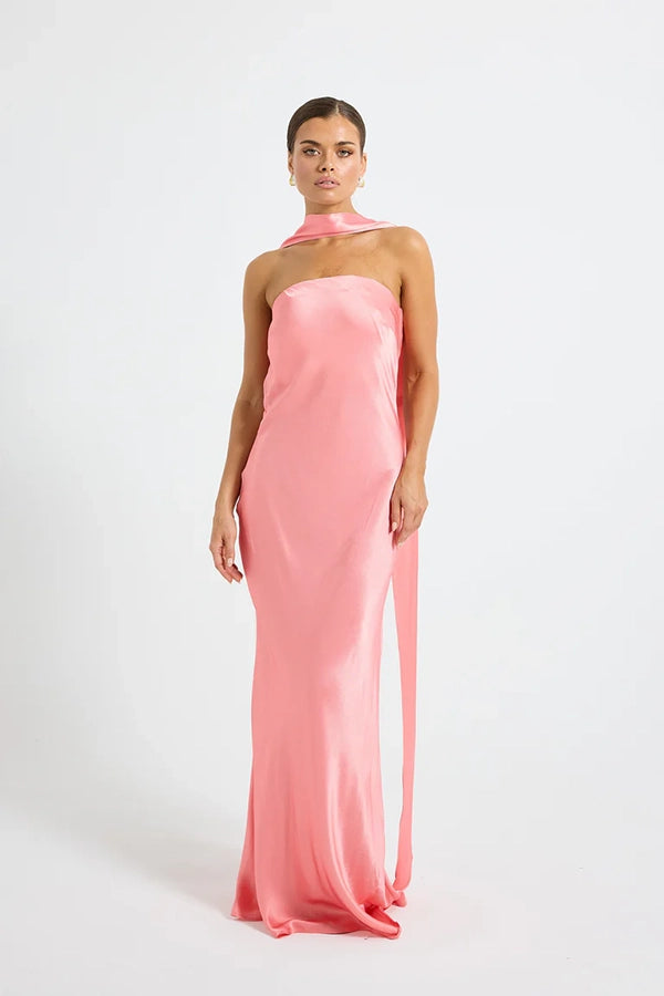 Quinn Strapless Maxi - Blush