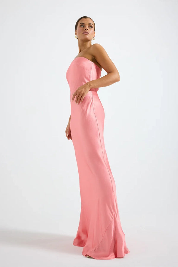Quinn Strapless Maxi - Blush