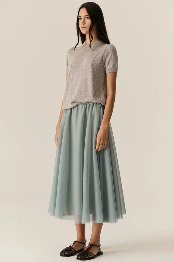 Pax Lurex Tee - Stone