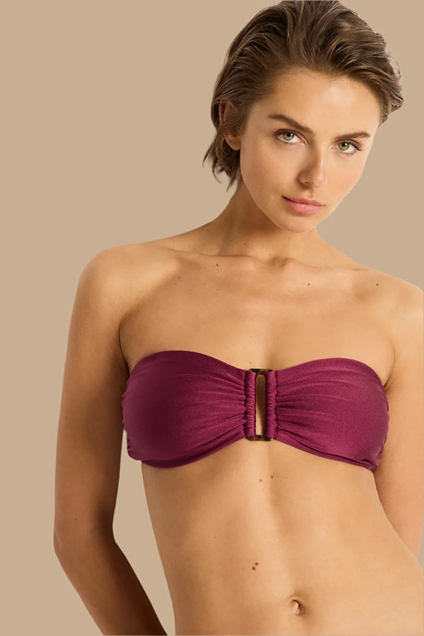 Lustre Bilgola Bandeau - Burgundy