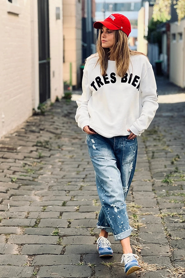 Tres Bien Sweat - Winter White