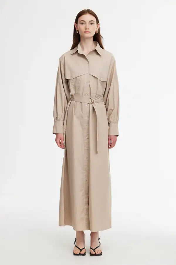 Margot Dress - Stone