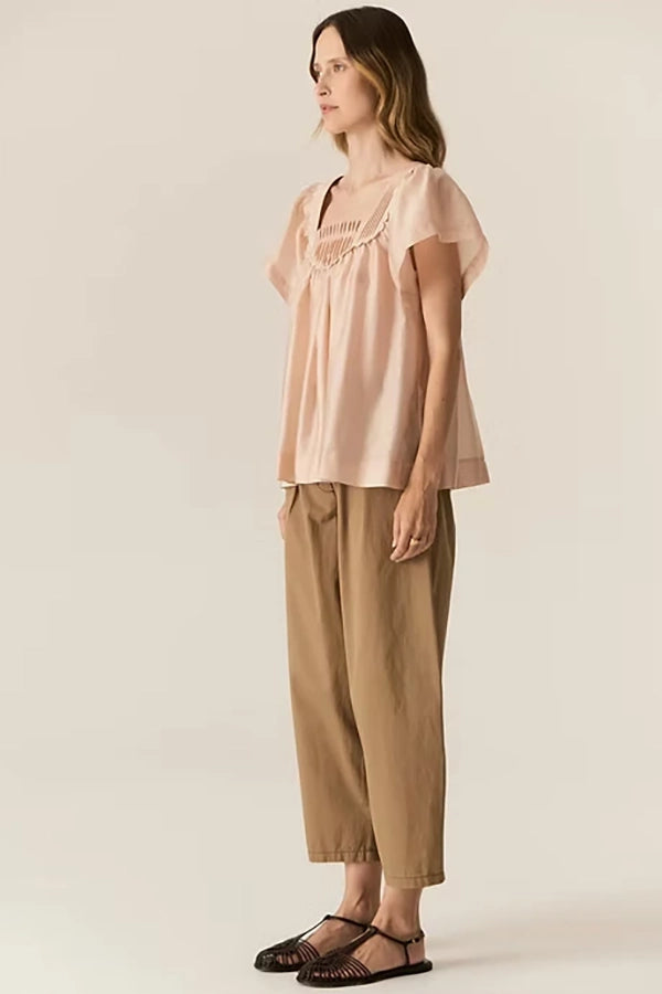 Elea Smocked Top - Pink
