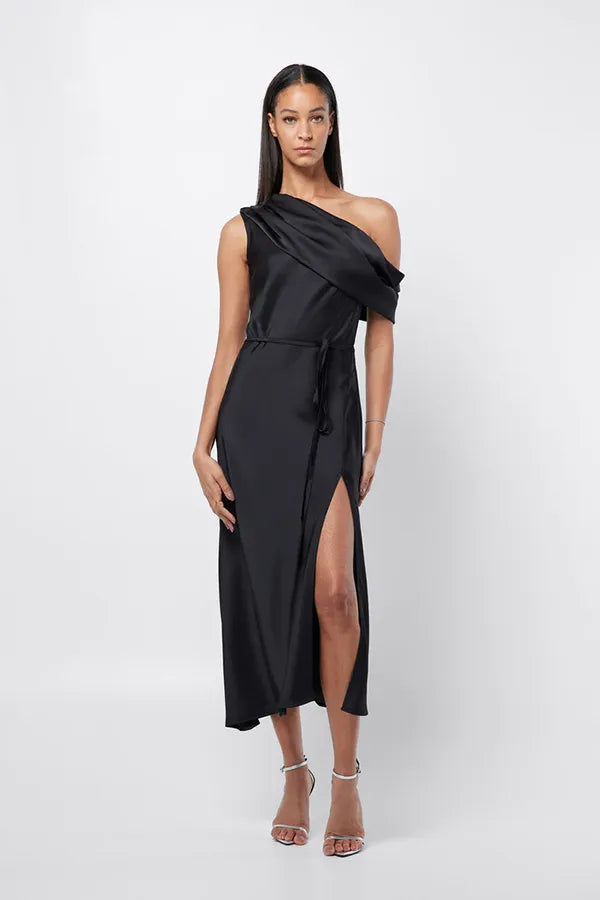 Split Decision Maxi Dress - Black