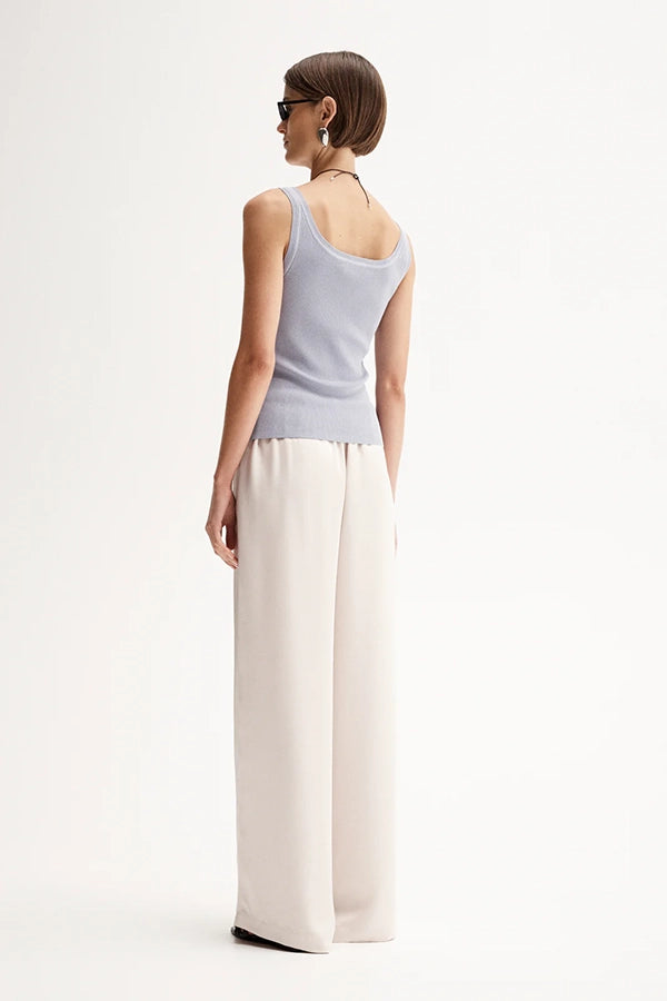 Coralie Knit Top - Dusty Blue