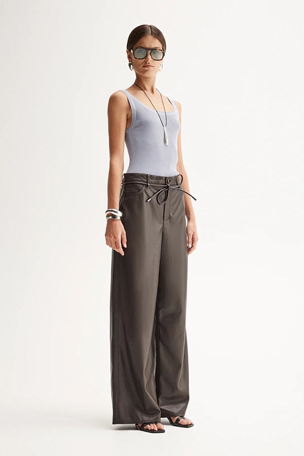 Coralie Knit Top - Dusty Blue