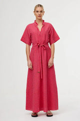 Dylan Dress - Rosas Gingham