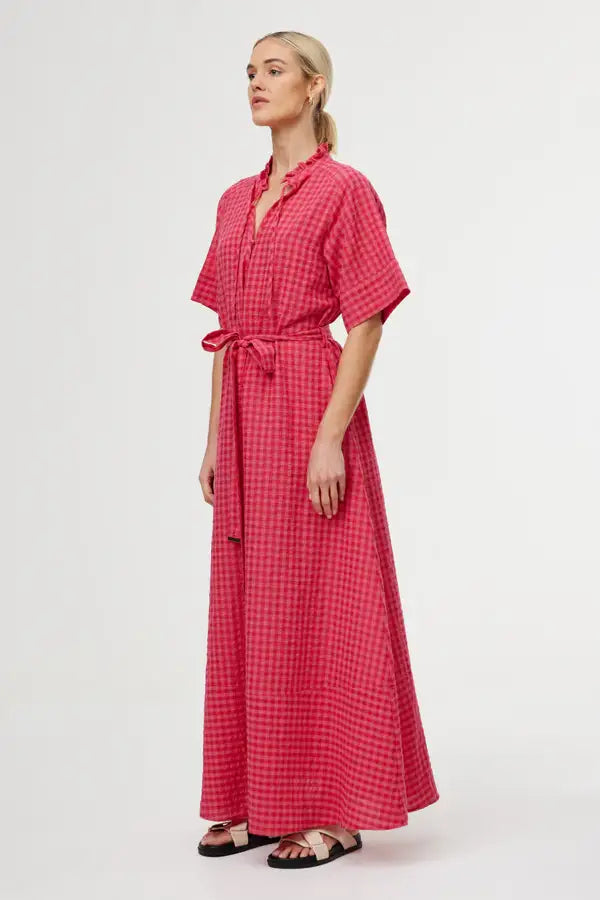 Dylan Dress - Rosas Gingham