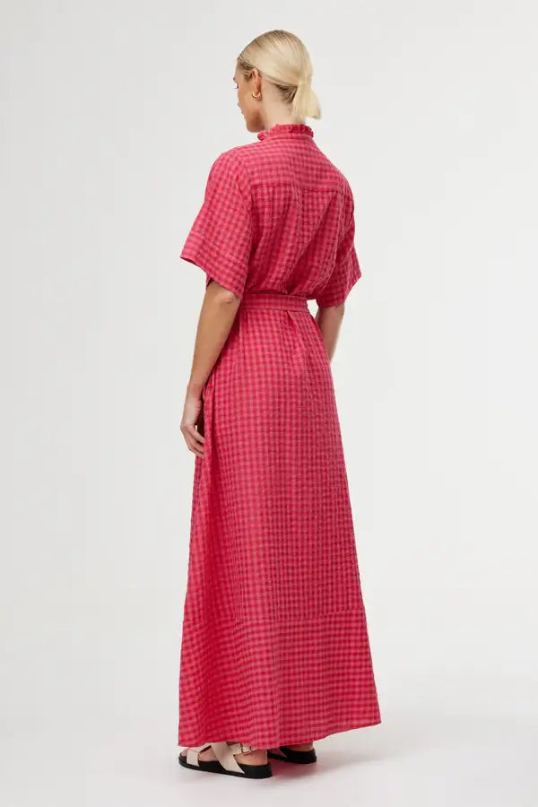 Dylan Dress - Rosas Gingham