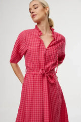 Dylan Dress - Rosas Gingham