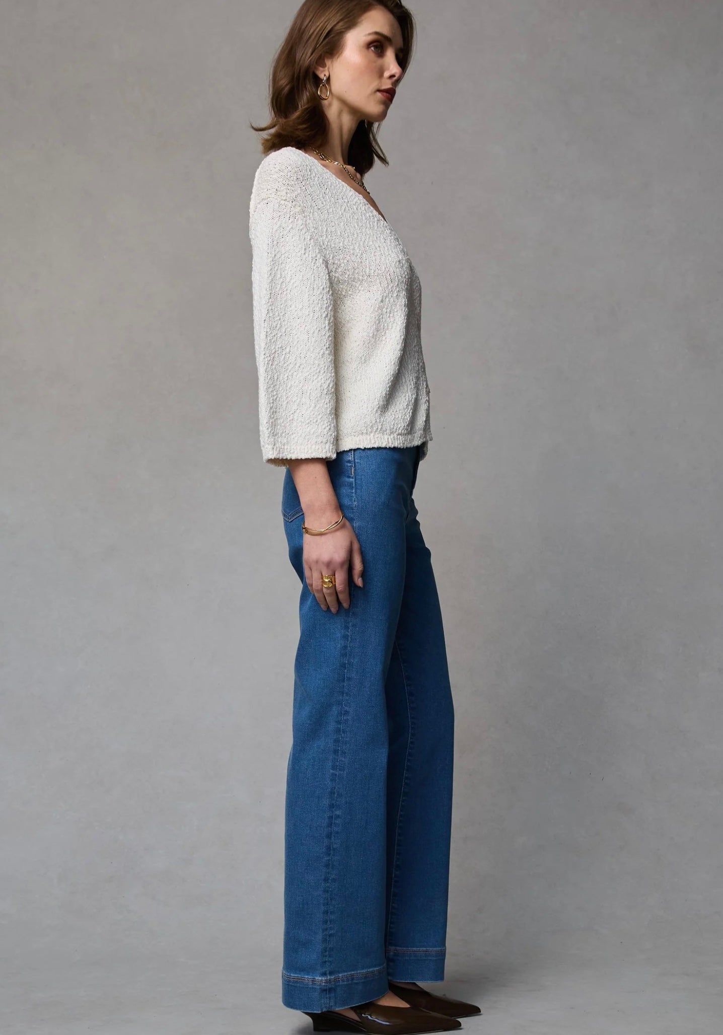 Maarte Wide Leg Jeans- Classic Blue