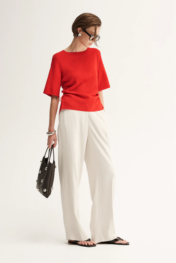 Marley Knit Top - Crimson