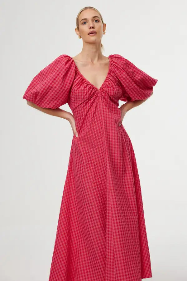 Mimi Dress - Rosas Gingham