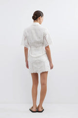 Bonita Shirt Dress - White
