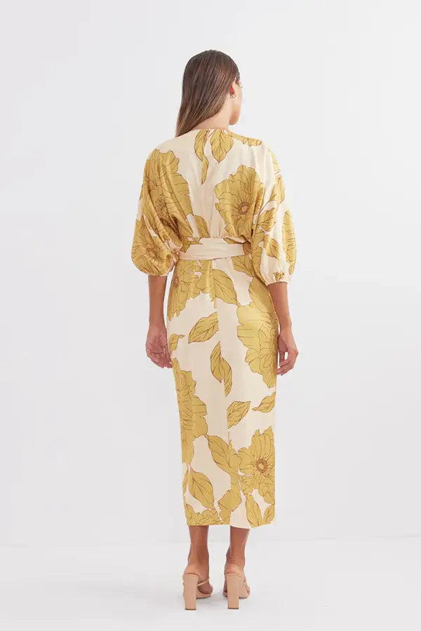 Favourite Wrap Midi - Golden