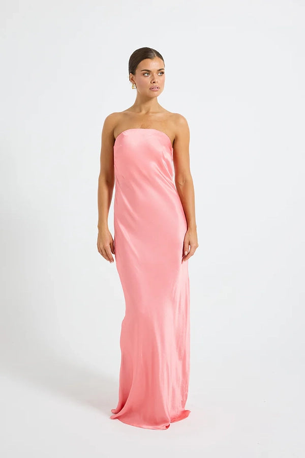 Quinn Strapless Maxi - Blush