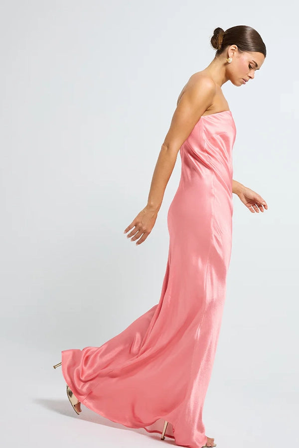 Quinn Strapless Maxi - Blush