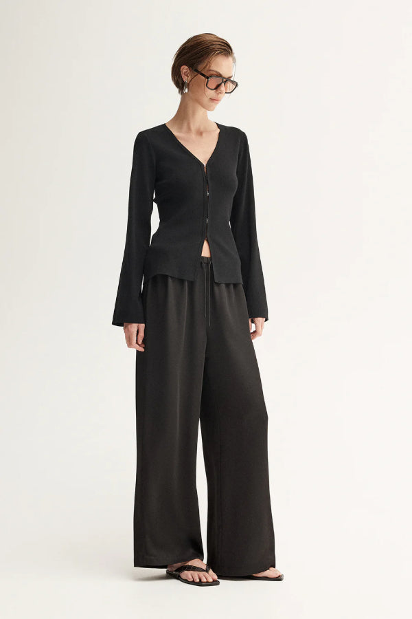 Penny Knit Cardigan - Black