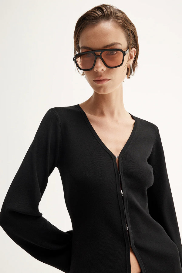 Penny Knit Cardigan - Black