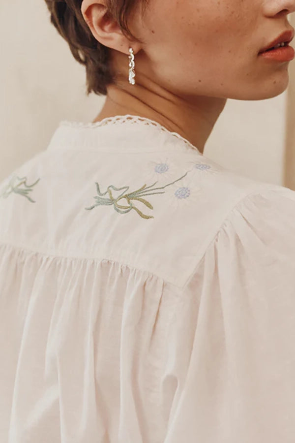 Posie Blouse - Chalk