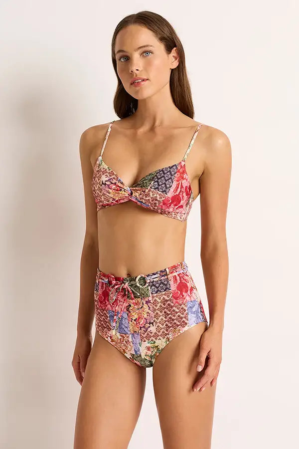 Frankie Rouleau Belted Retro Bikini Pant