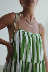 Sunday Billow Dress - Amalfi Stripe
