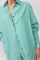 Noah Shirt - Green Stripe
