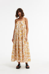 Willow Maxi Dress - Neon Floral