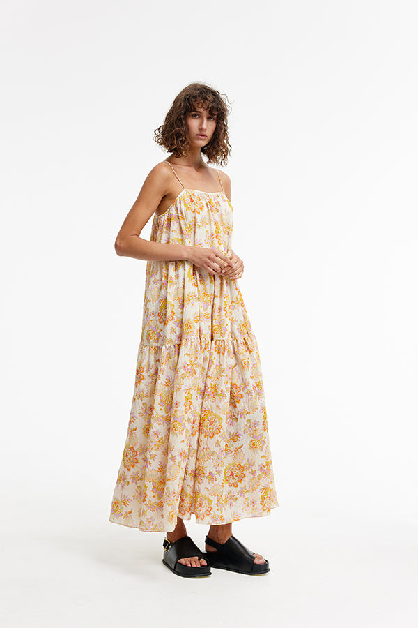 Willow Maxi Dress - Neon Floral