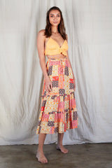 Tara Langfield Claudia-Rose Coral Maxi Skirt