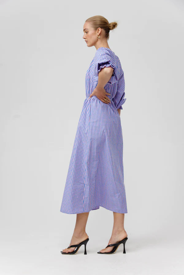 Coco Dress - Pink/Blue Gingham