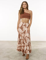 Mia-Lauren Maxi Skirt in Peach